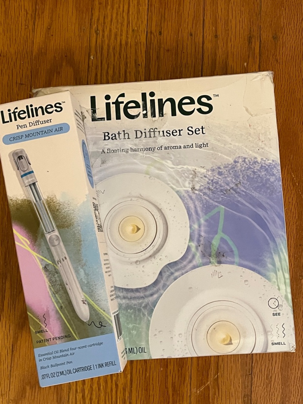 Lifelines Bath diffuser set essential oil aromatherapy